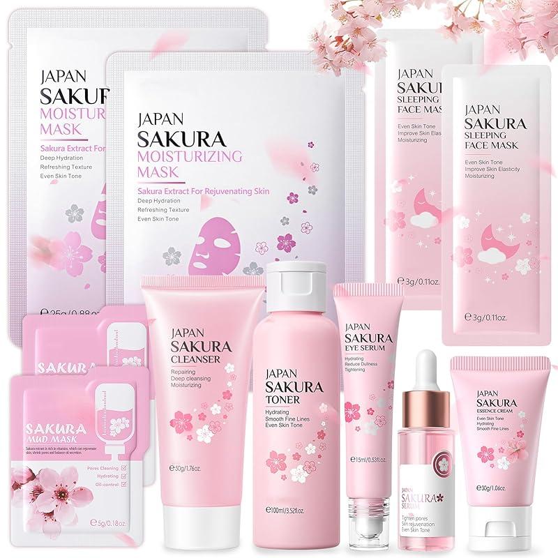 Mi opinión sobre el set de cuidado facial Sakura de 11 piezas.